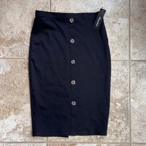 Shinestar Black Pencil Skirt